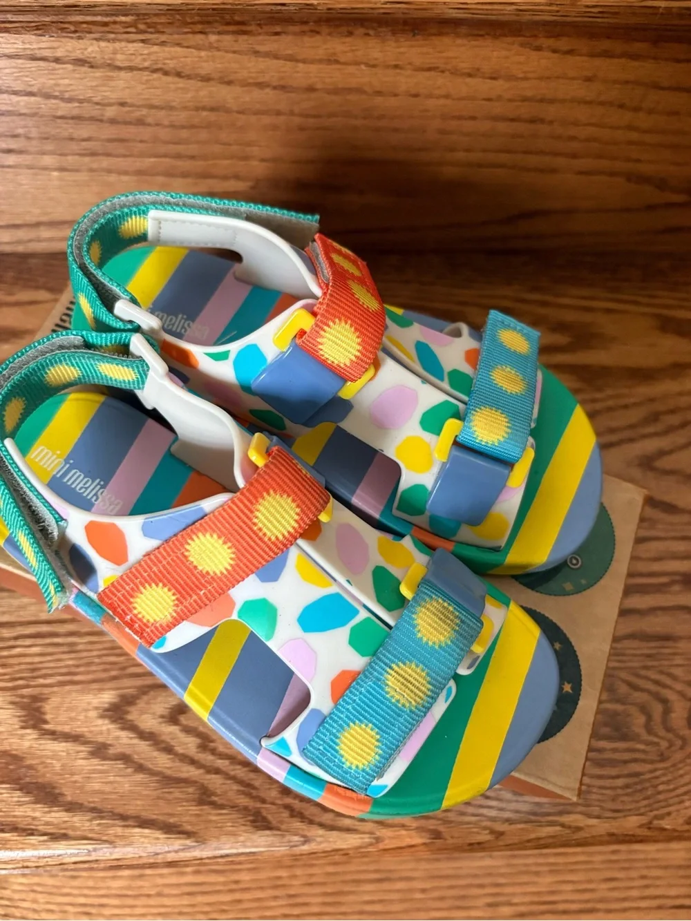 Kids Colorful Polka Dot Strappy Sandals - Multi